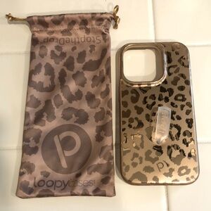 Loopy IPhone 14 Pro Gold Leopard Mettallic Edition